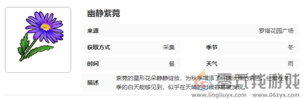 开放空间罗塔花园广场采集物图鉴(图6)
